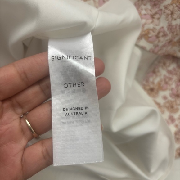 Significant Other Maria Floral Linen Blend Dress Size 2 - Picture 14 of 15